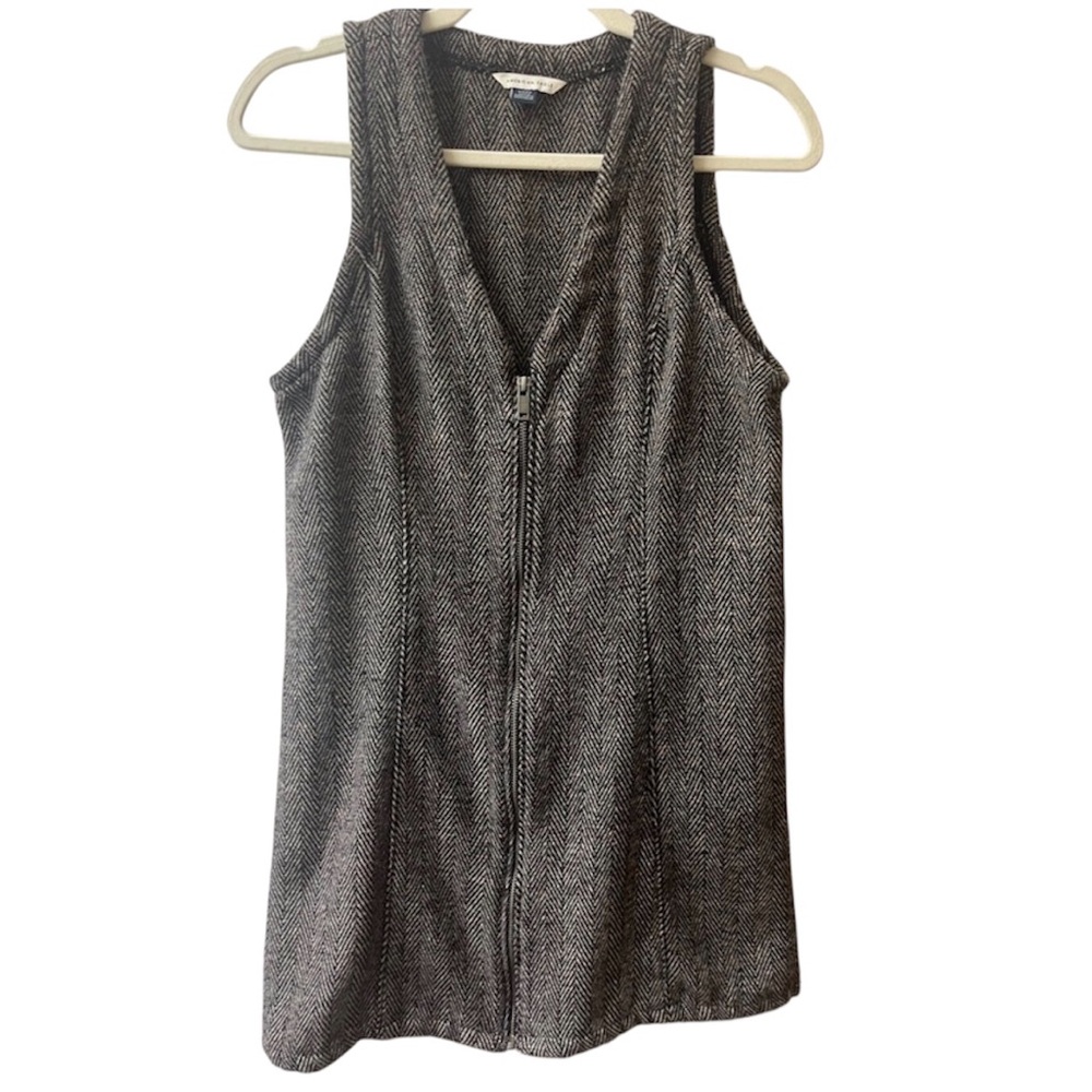 American Eagle zip up mini dress Size Small. Menswear-inspired. #10258